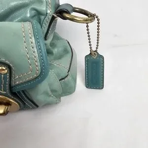 バッグ Coach Legacy TurnLock 65th Shoulder bag COACH Legacy 65th Turnlock Shoulder Bag Mint Patent Leather